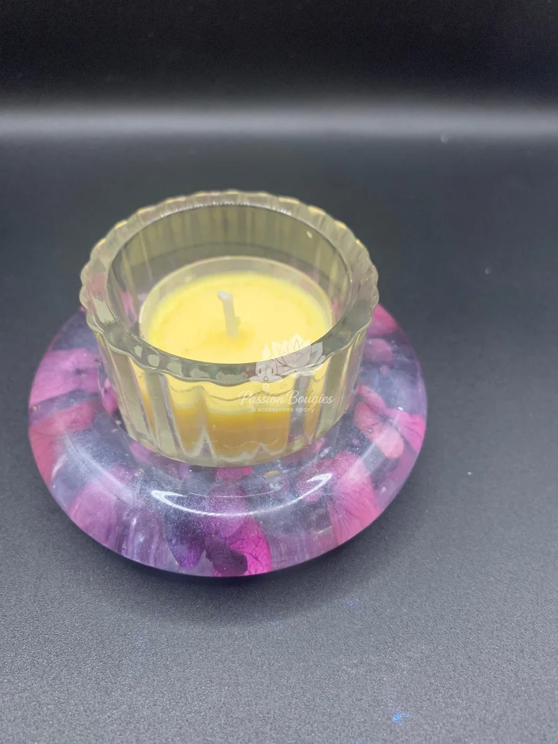Support floral pour chauffe plat/petite bougie