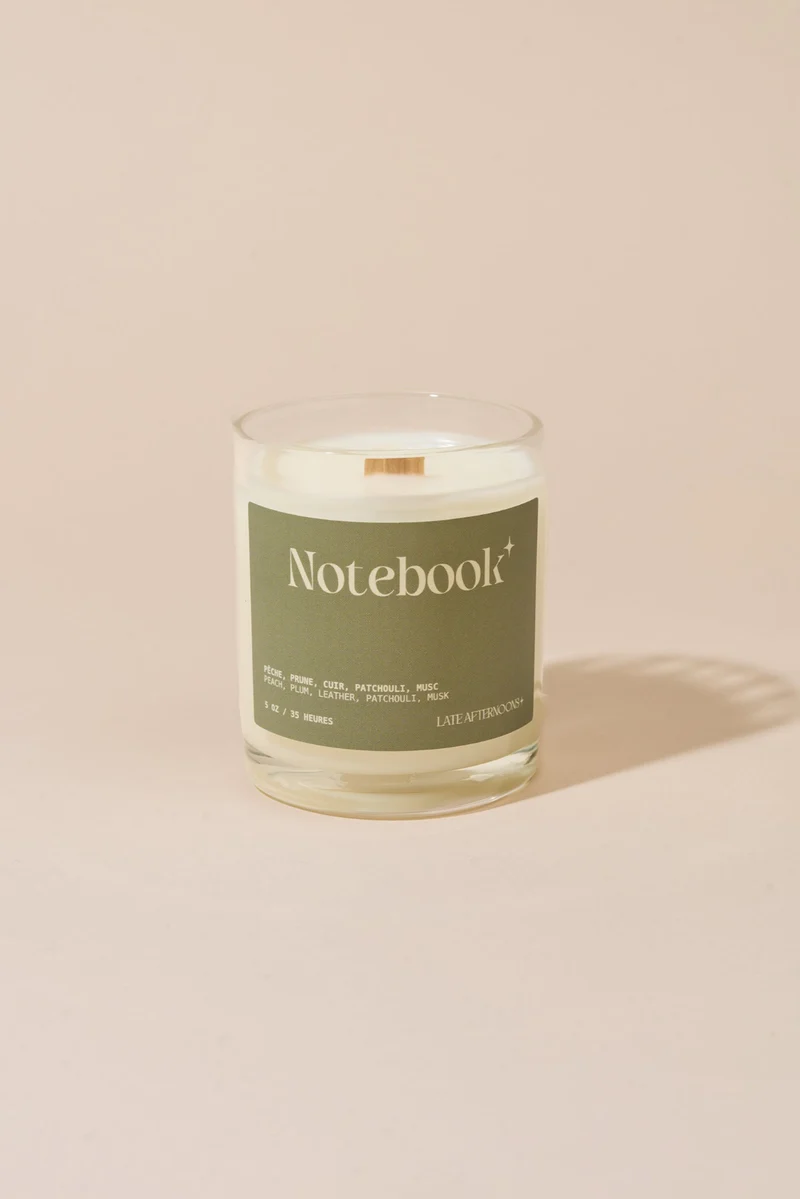 LATE AFTERNOONS Bougie Notebook
