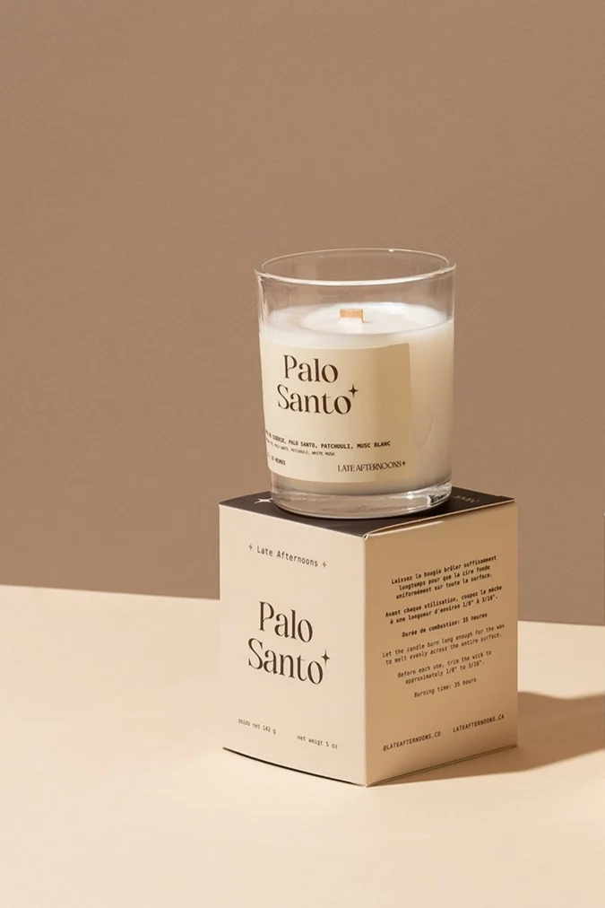 LATE AFTERNOONS Bougie Palo Santo