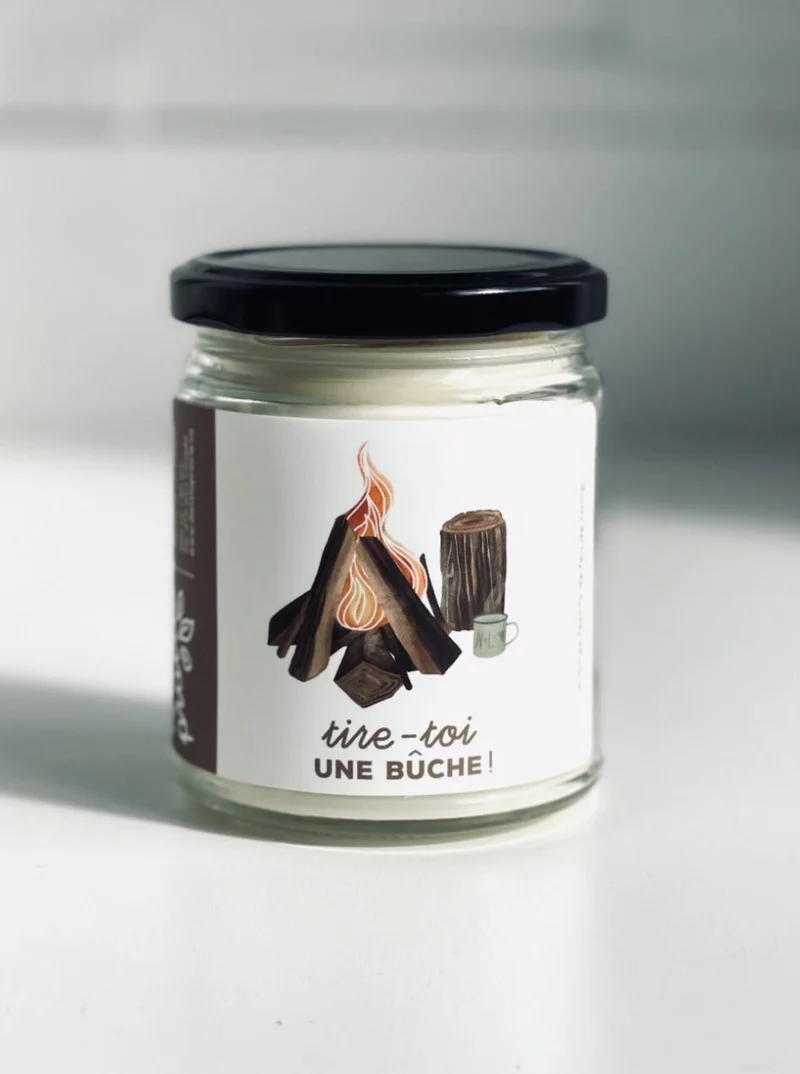 DANS LA PRAIRIE Bougie Tire-toi une Bûche