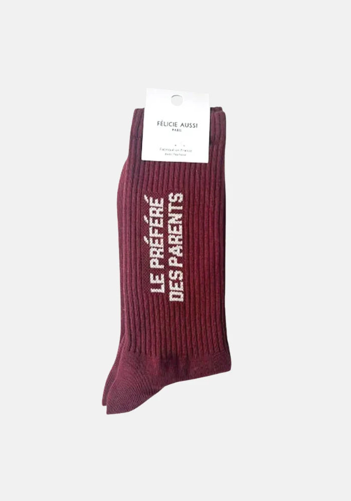 Chaussettes Le Préféré Des Parents Bordeaux