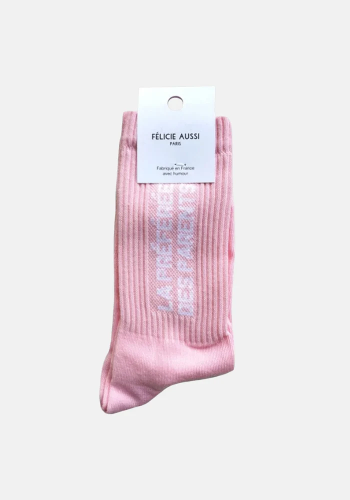Chaussettes La Préférée Des Parents Rose Pâle