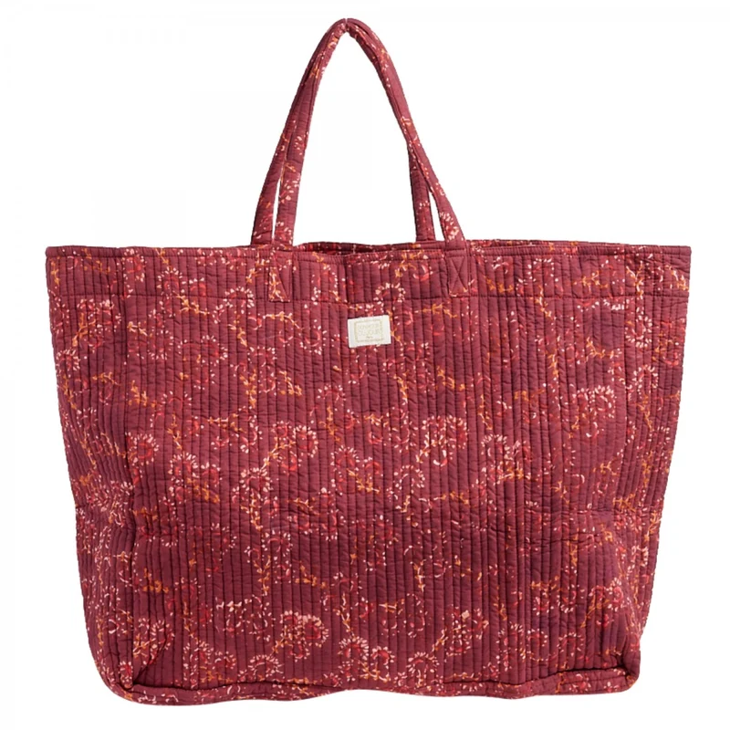 Sac matelassé grenat