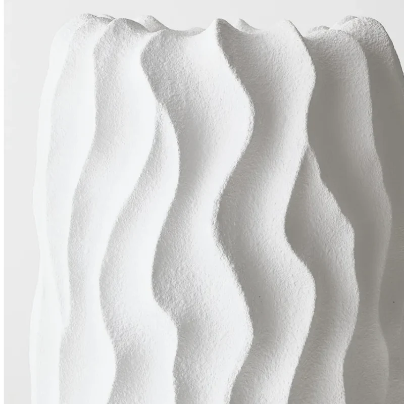 Wave Vase - Tall White