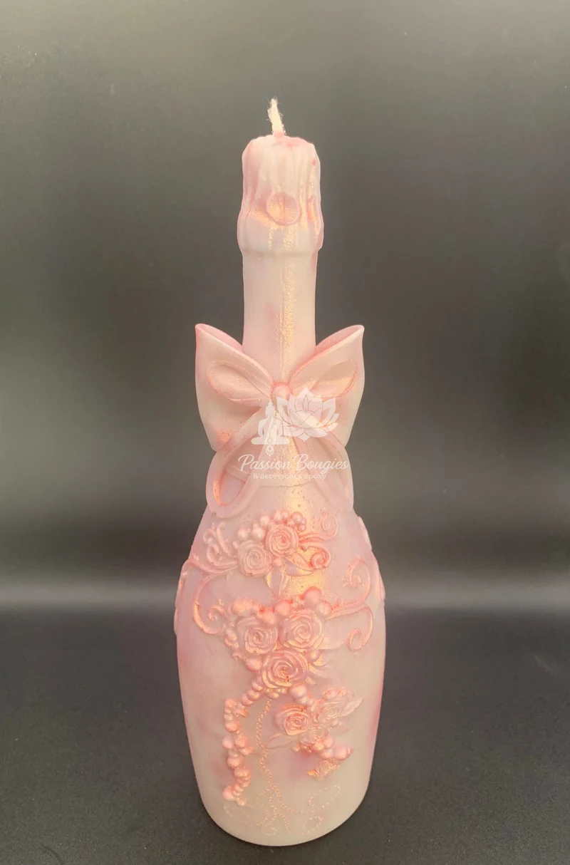 Bougie bouteille de champagne