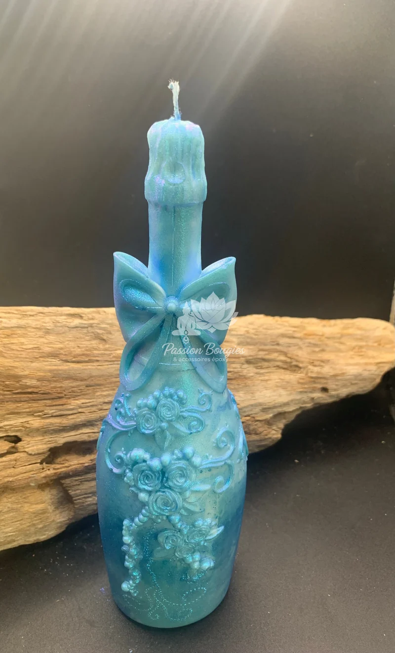 Bougie bouteille de champagne