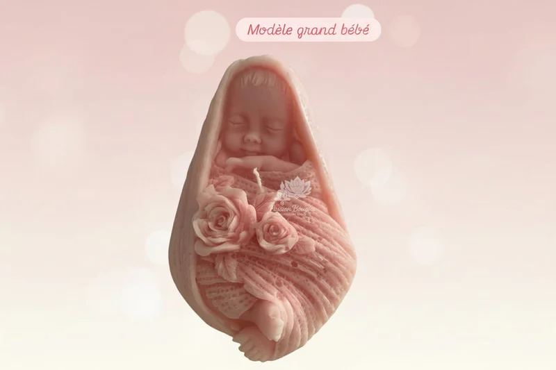Bébé couffin, floral