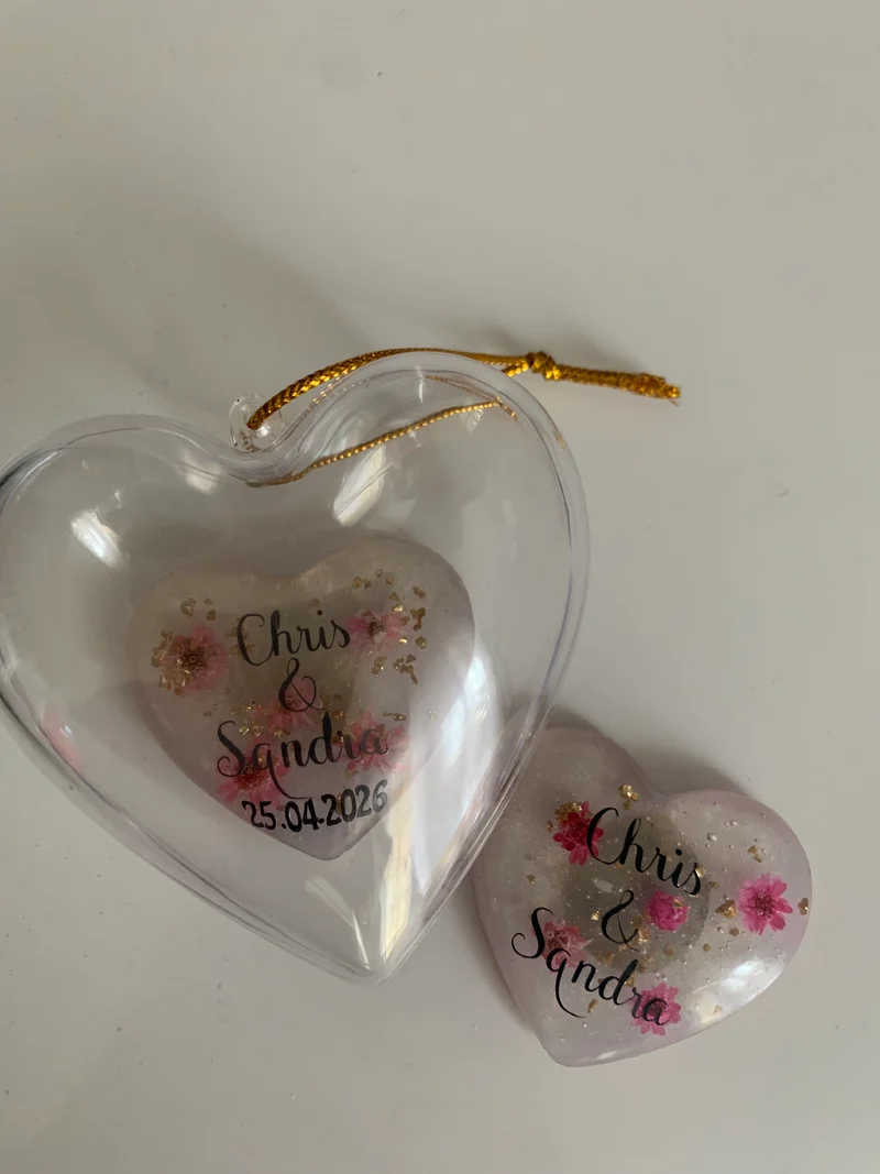 Magnets forme coeur personnalisables