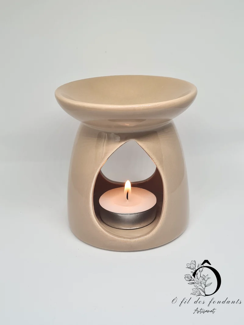 Brûle parfum Marron en céramique