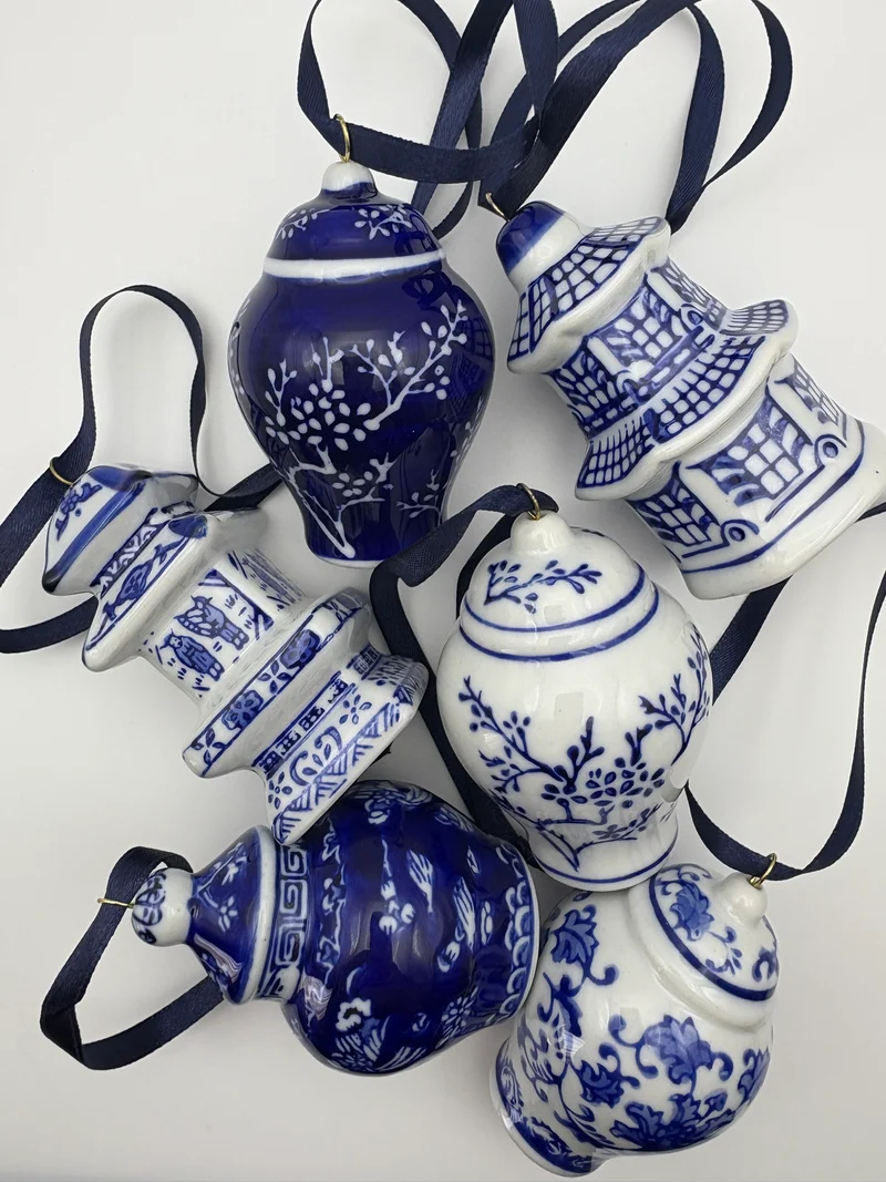 Blue & White Ginger Jar - Miniature