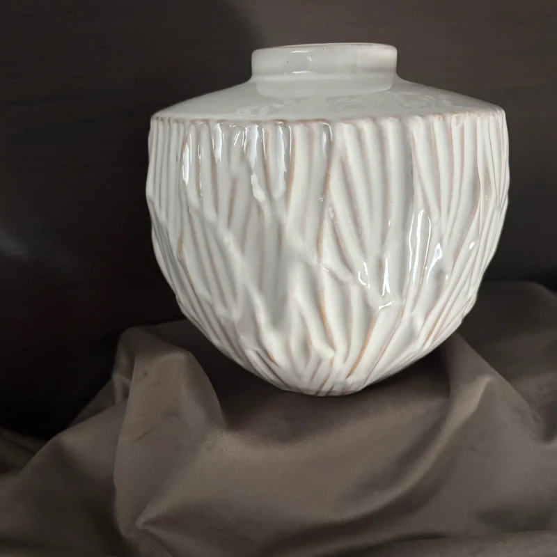 Bryna Vase - White Ceramic Large