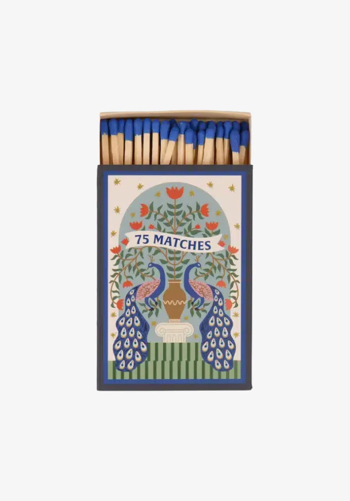 Boîte De 75 Allumettes Peacock Blue