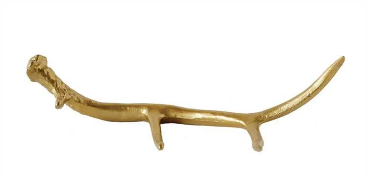 Aluminum Antler Decoration, Gold Finish