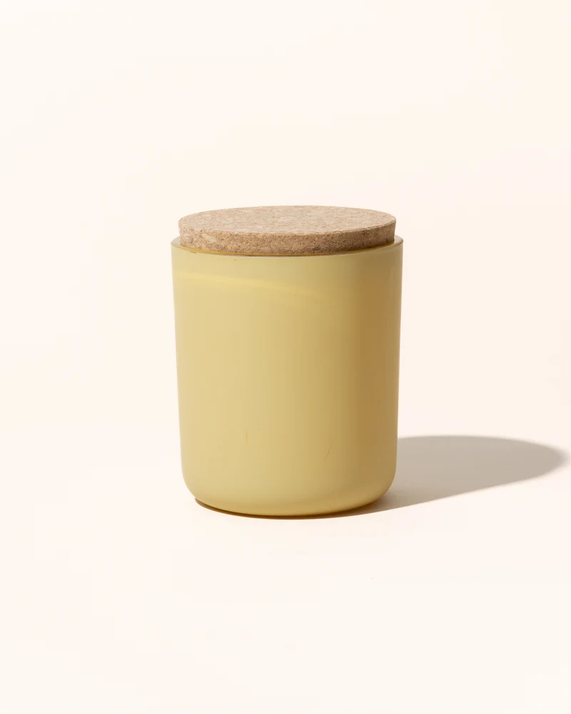 natural candle cork lid