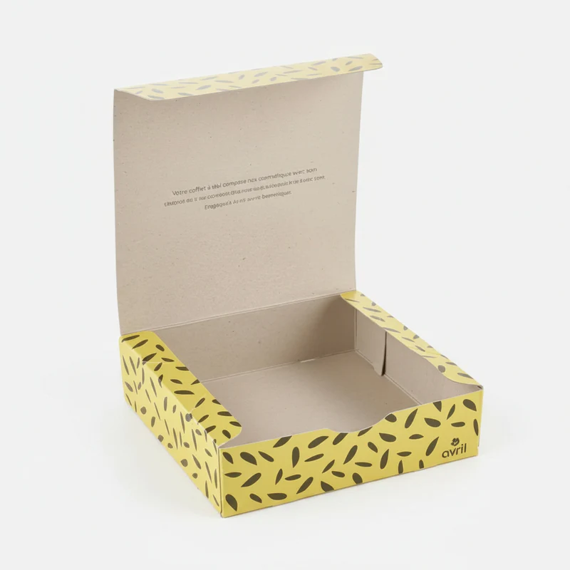 Coffret Cadeau Vide AVRIL – Emballage Éco-Responsable Sur-Mesure, 90-95% Fibres Recyclées & Végan – 8 Modèles