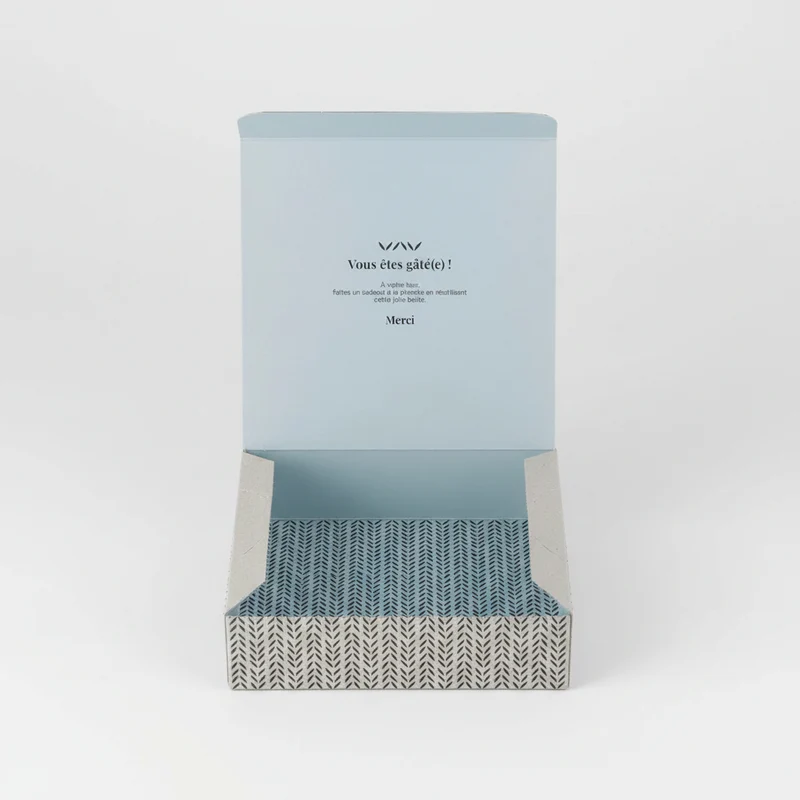 Coffret Cadeau Vide AVRIL – Emballage Éco-Responsable Sur-Mesure, 90-95% Fibres Recyclées & Végan – 8 Modèles