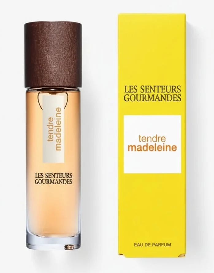 Eau de Parfum TENDRE MADELEINE – Vanille, Pâtisserie & Musc – 90% Naturel – Gourmande & Émotionnelle – 15ml – LES SENTEURS GOURMANDES