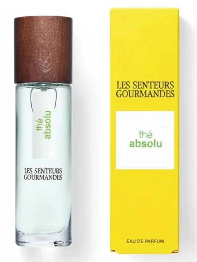 Eau de Parfum THÉ ABSOLU – Thé Vert, Rose & Bois de Cèdre – 88% Naturel – Verte & Florale – 15ml – LES SENTEURS GOURMANDES
