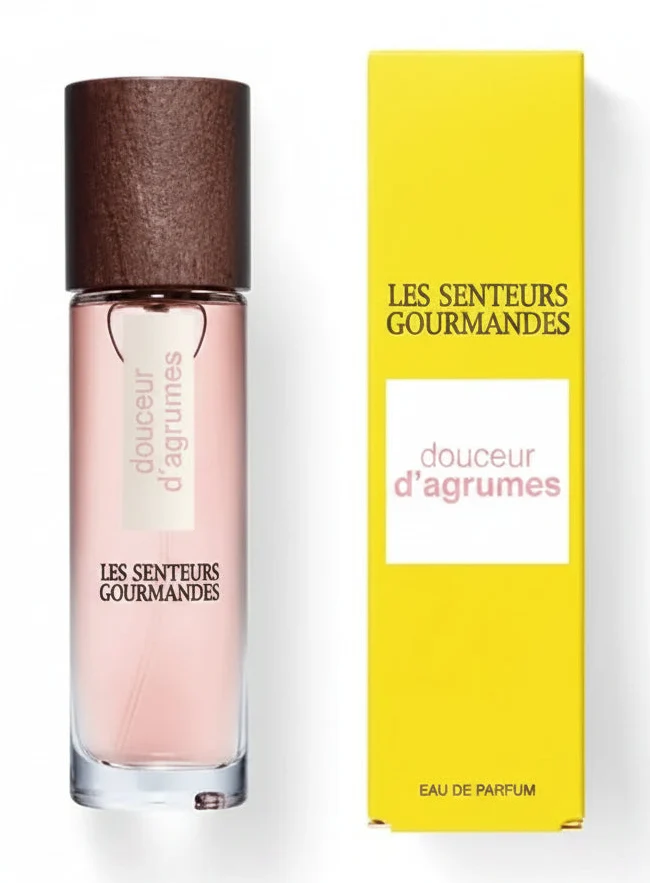 Eau de Parfum DOUCEUR D'AGRUMES – Pamplemousse Rose, Fleur d'Oranger & Musc Blanc – 89% Naturel – 15ml – LES SENTEURS GOURMANDES