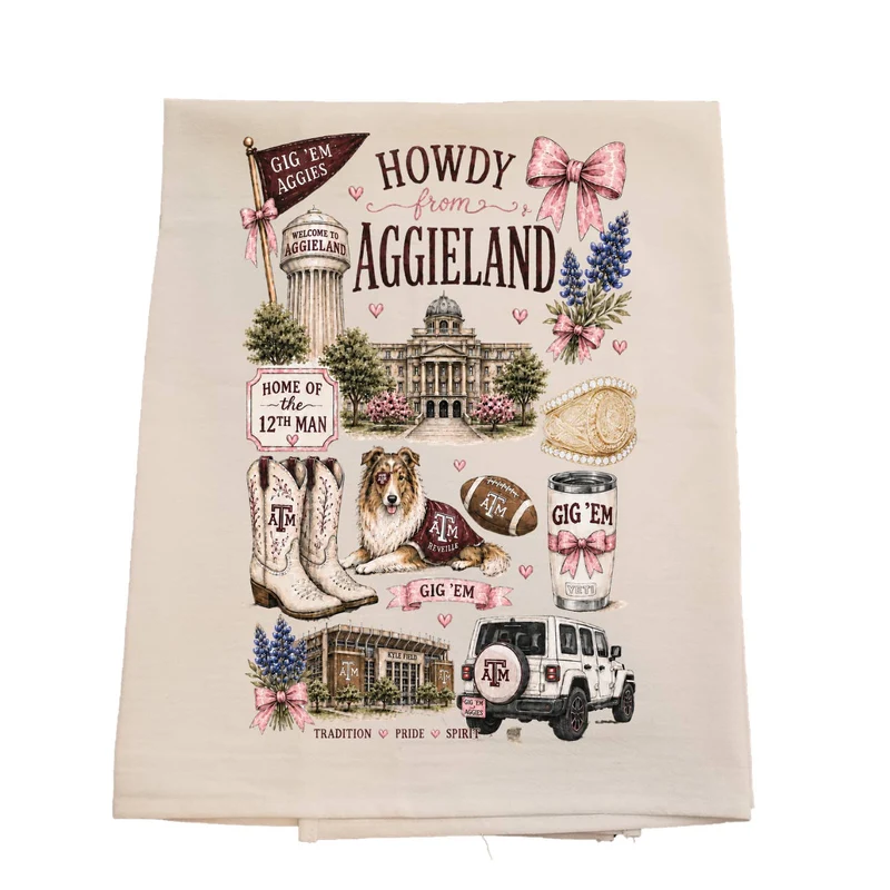 Collegiate Tea Towels ~ Various Styles