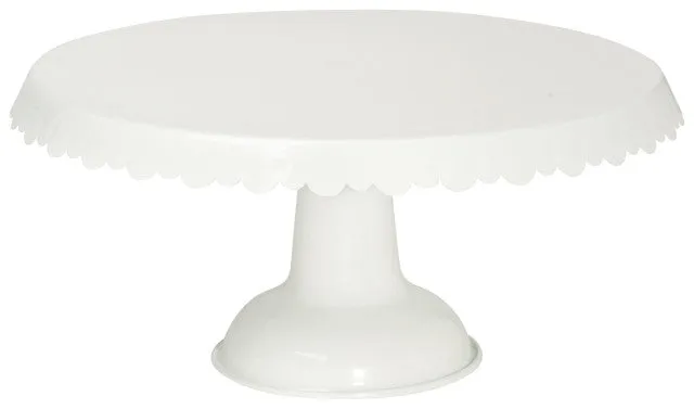 White Tin Cake Stand