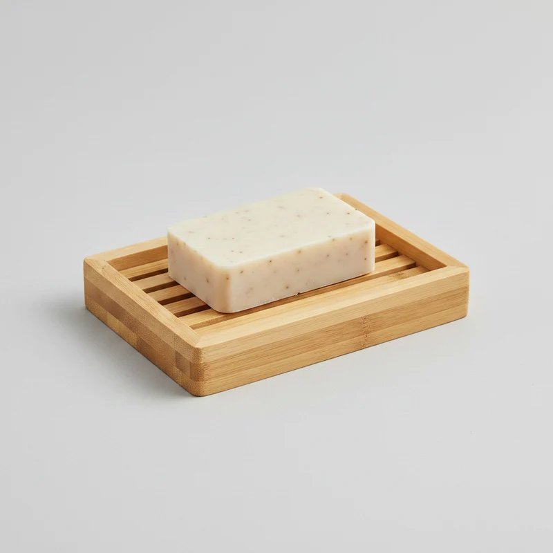 Porte-Savon & Pochette à Savon AVRIL – Bambou, Aimanté ou Pochette Coton Bio, Végan & Fabriqué en France – 3 Modèles