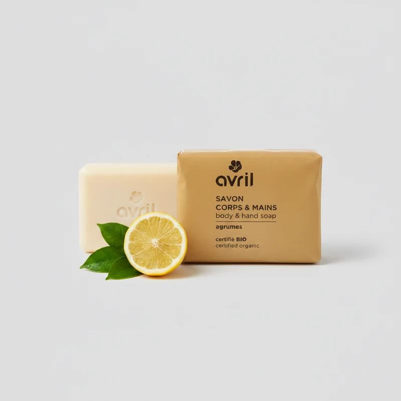 Savon bio corps & mains - 100g - Avril