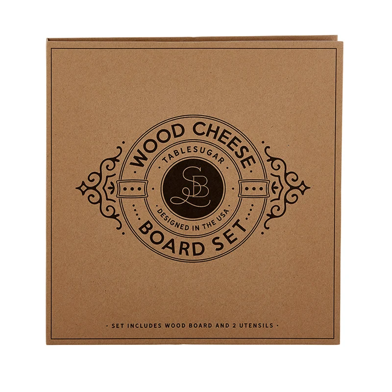 Wood Cheese Board Book Box