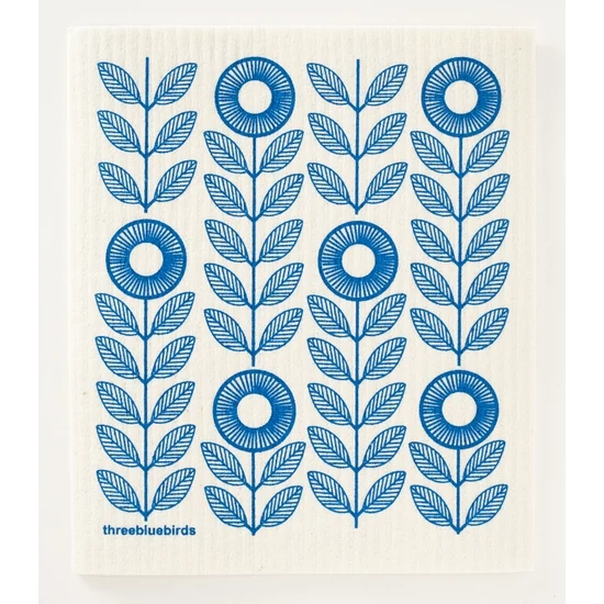 Three Bluebirds Swedish Dishcloths