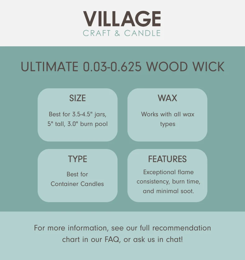 Ultimate .03-.625 Wood Wick