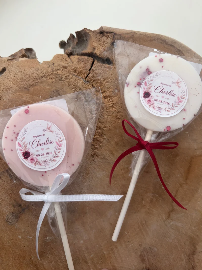 Mini fondants personnalisés mariage, baptême & événements | Soj’Eva