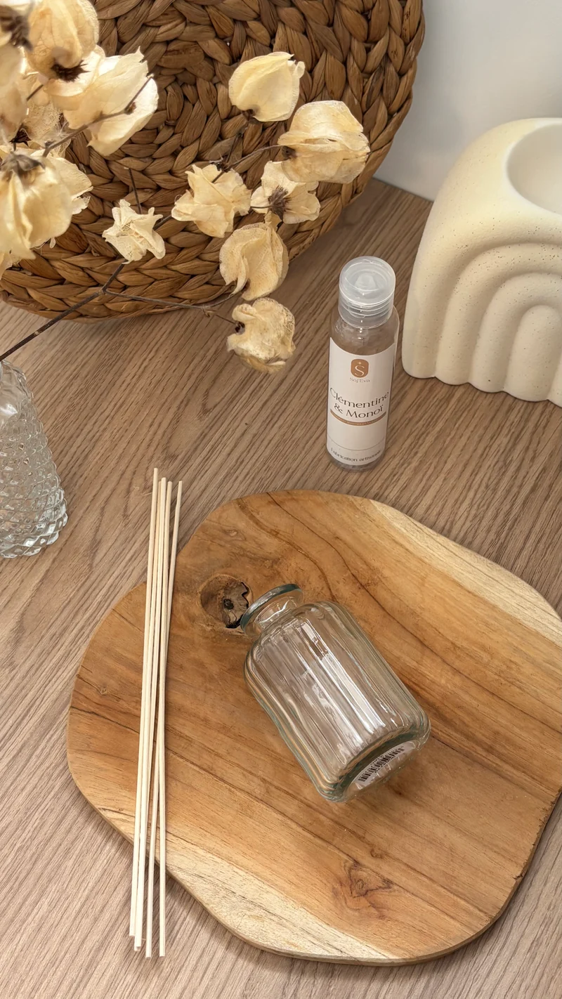 Flacon pour bouquet parfumé | Diffuseur à tige | Harmonie transparent