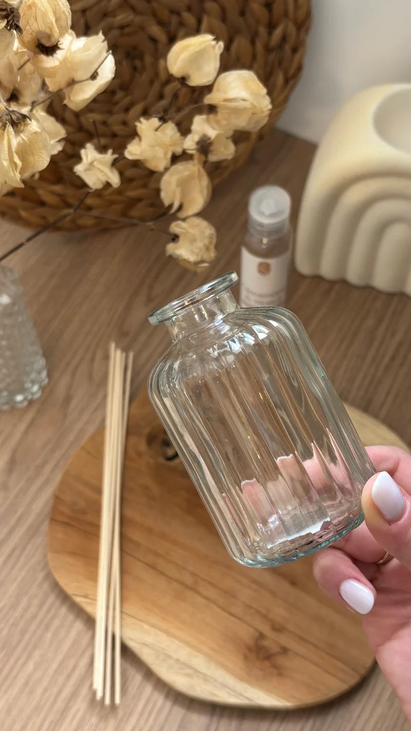 Flacon pour bouquet parfumé | Diffuseur à tige | Harmonie transparent