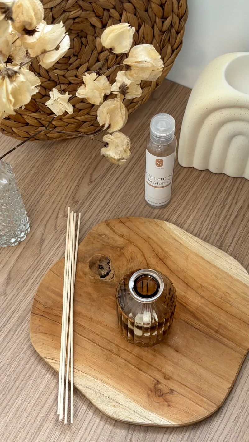 Flacon pour bouquet parfumé | Diffuseur à tige | Harmonie marron