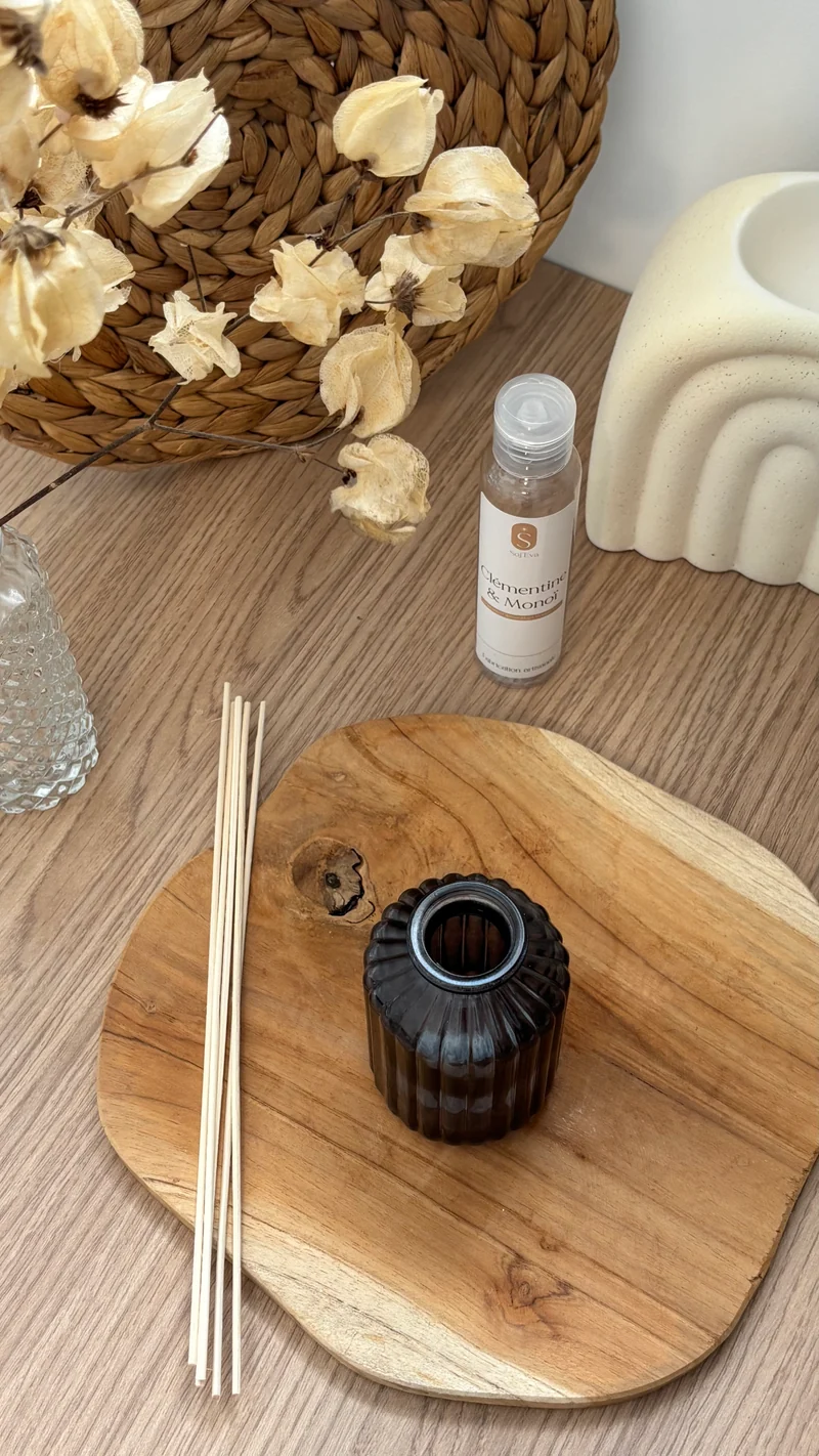 Flacon pour bouquet parfumé | Diffuseur à tige | Harmonie Noir