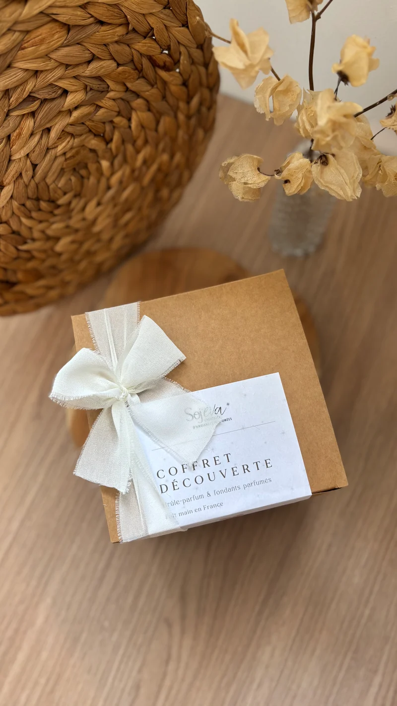 Coffret découverte brûle-parfum & fondants parfumés – Parfum d’intérieur naturel
