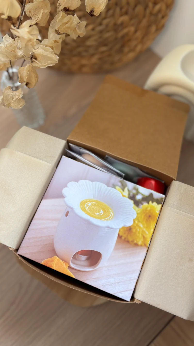 Coffret découverte brûle-parfum & fondants parfumés – Parfum d’intérieur naturel