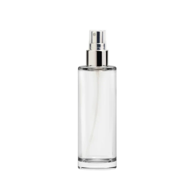 Flacon verre 100ml - Spray argenté