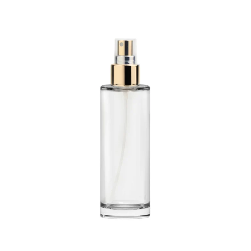 Flacon verre 100ml - Spray doré