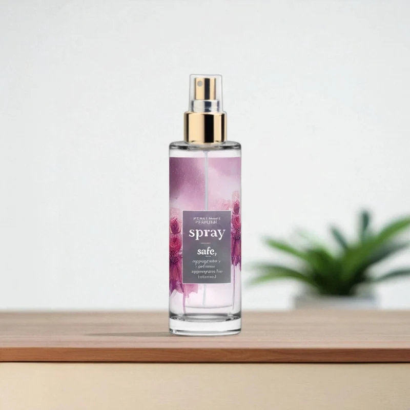 Flacon verre 100ml - Spray doré