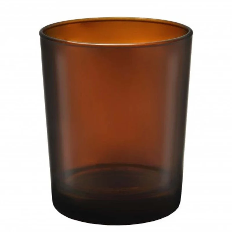 Contenant bougie en verre 25cl ambré
