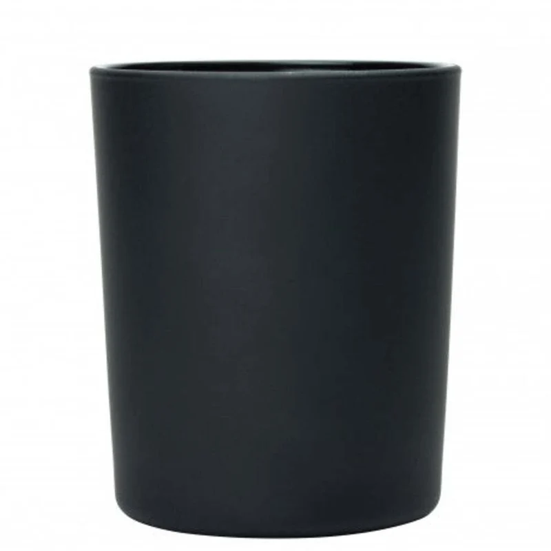 Contenant bougie en verre 25cl noir