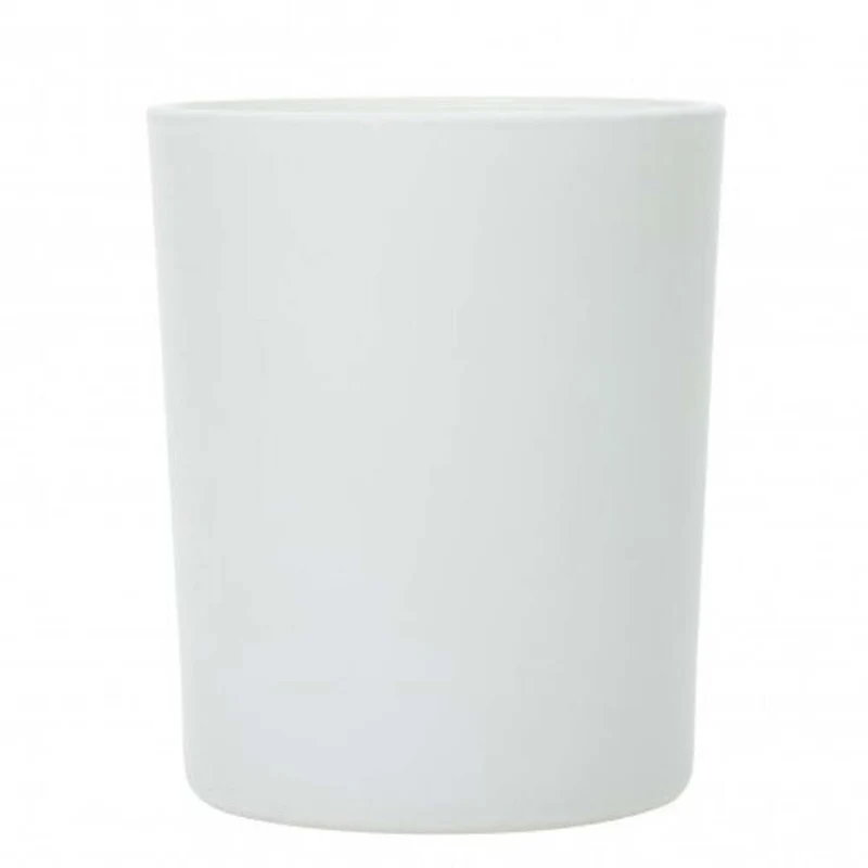 Contenant bougie en verre 25cl blanc