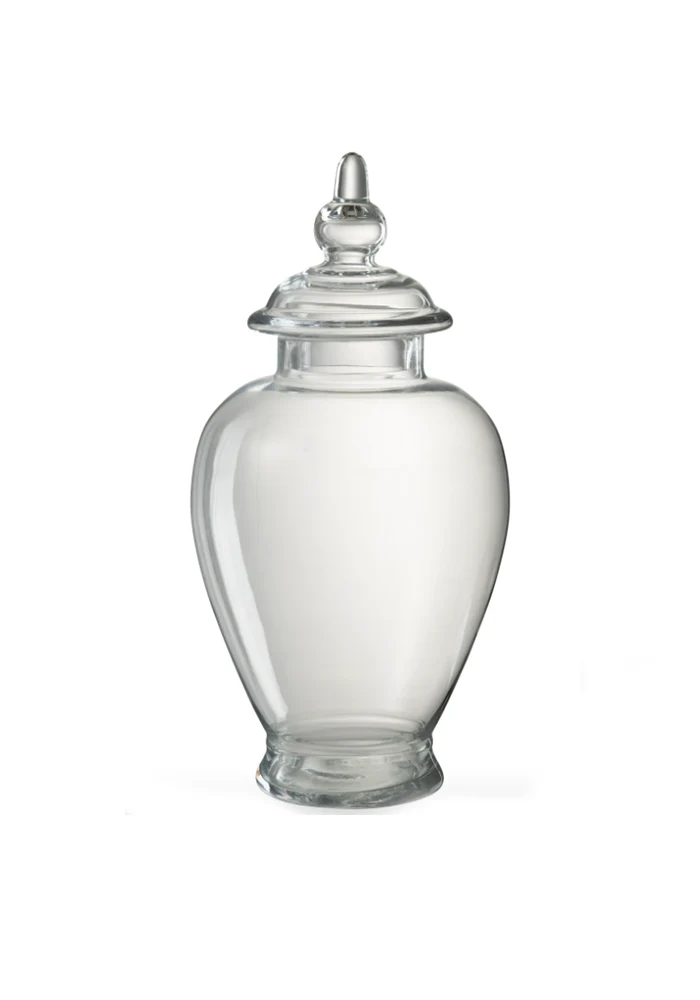 Jar En Verre Transparent Avec Couvercle