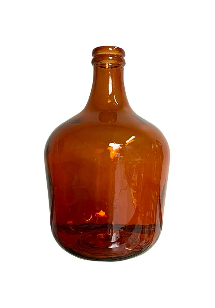 Vase Dame Jeanne Verre Ambré Grand Modèle