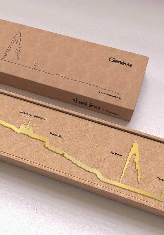 Skyline Genève 50cm Gold