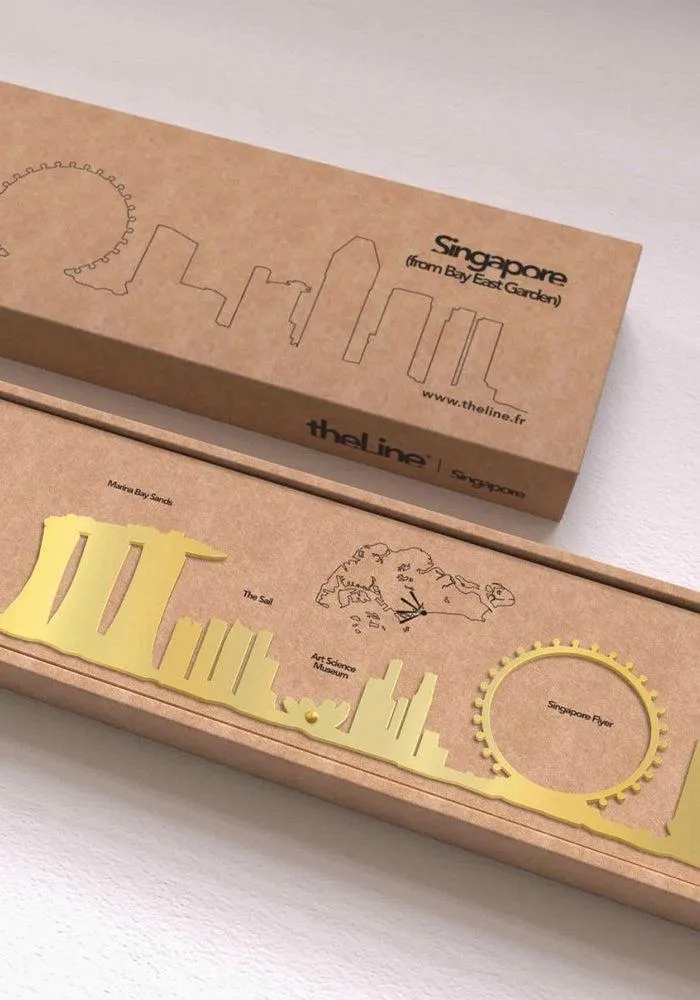 Skyline Singapour 50cm Gold
