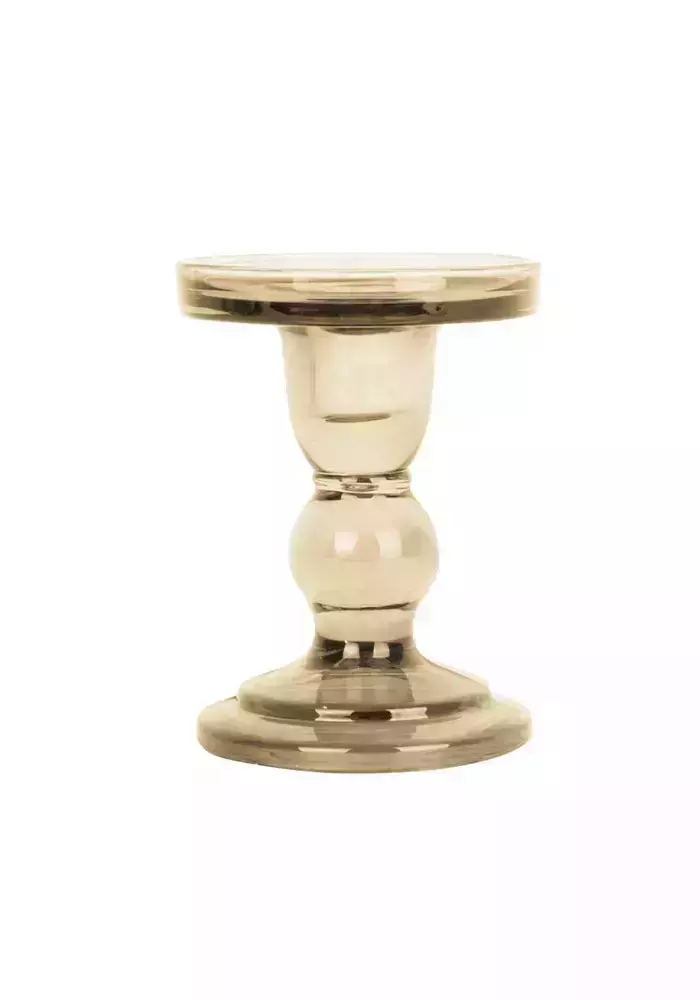 Bougeoir En Verre Coloré
