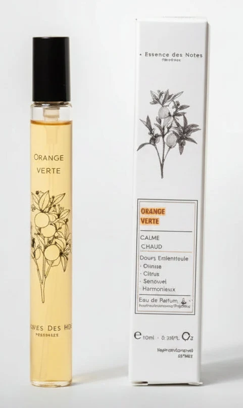 Eau de Parfum ORANGE VERTE – Néroli, Jasmin & Bois de Santal – Calmante & Bonne Humeur – 10ml – L'ESSENCE DES NOTES PROVENCE