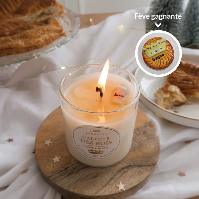 Galette des rois - Une bougie, une fève et une surprise !
